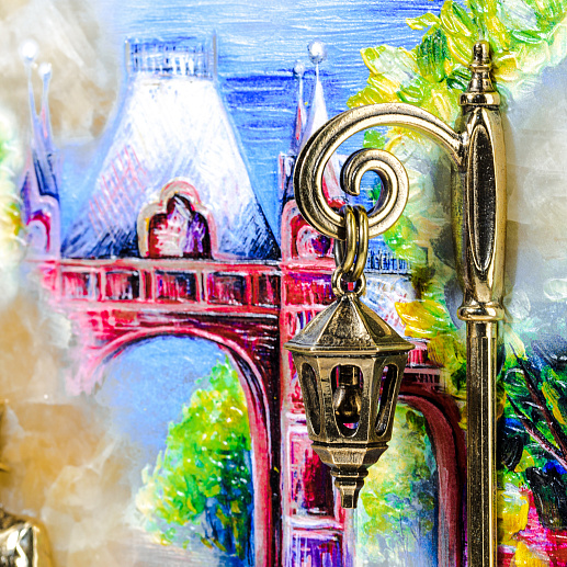 Бронзовая картина "Вечерняя прогулка. Краснодар" купить с доставкой Бронзовая картина "Вечерняя прогулка. Краснодар"